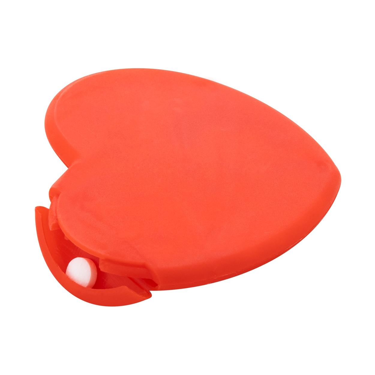 Dispenser bomboane mentolate HeartMint Roșu