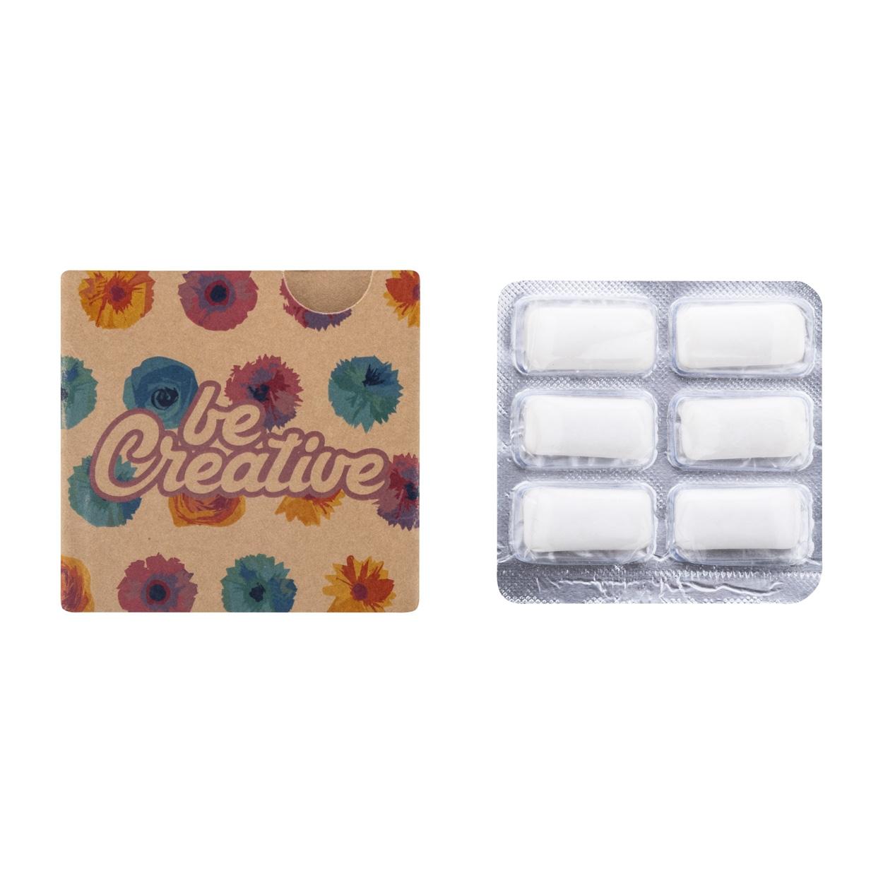 Gumă de mestecat personalizată CreaChew 6 Eco natural