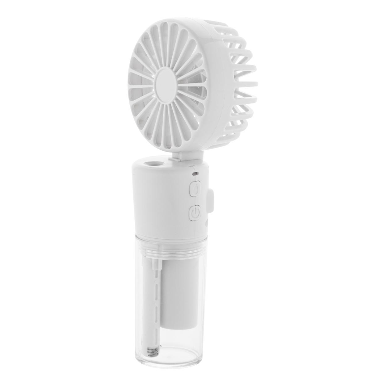 Ventilator cu pulverizare cu apă, reîncărcabil Misty Alb