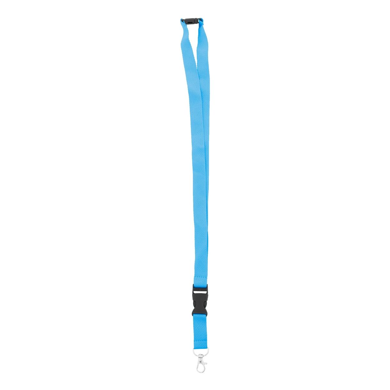 Lanyard, RPET Revent Plus albastru deschis