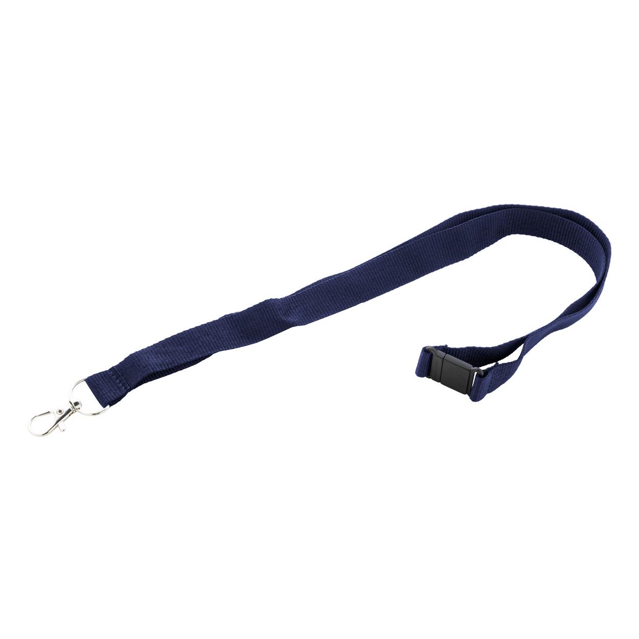 Lanyard, RPET Revent albastru închis