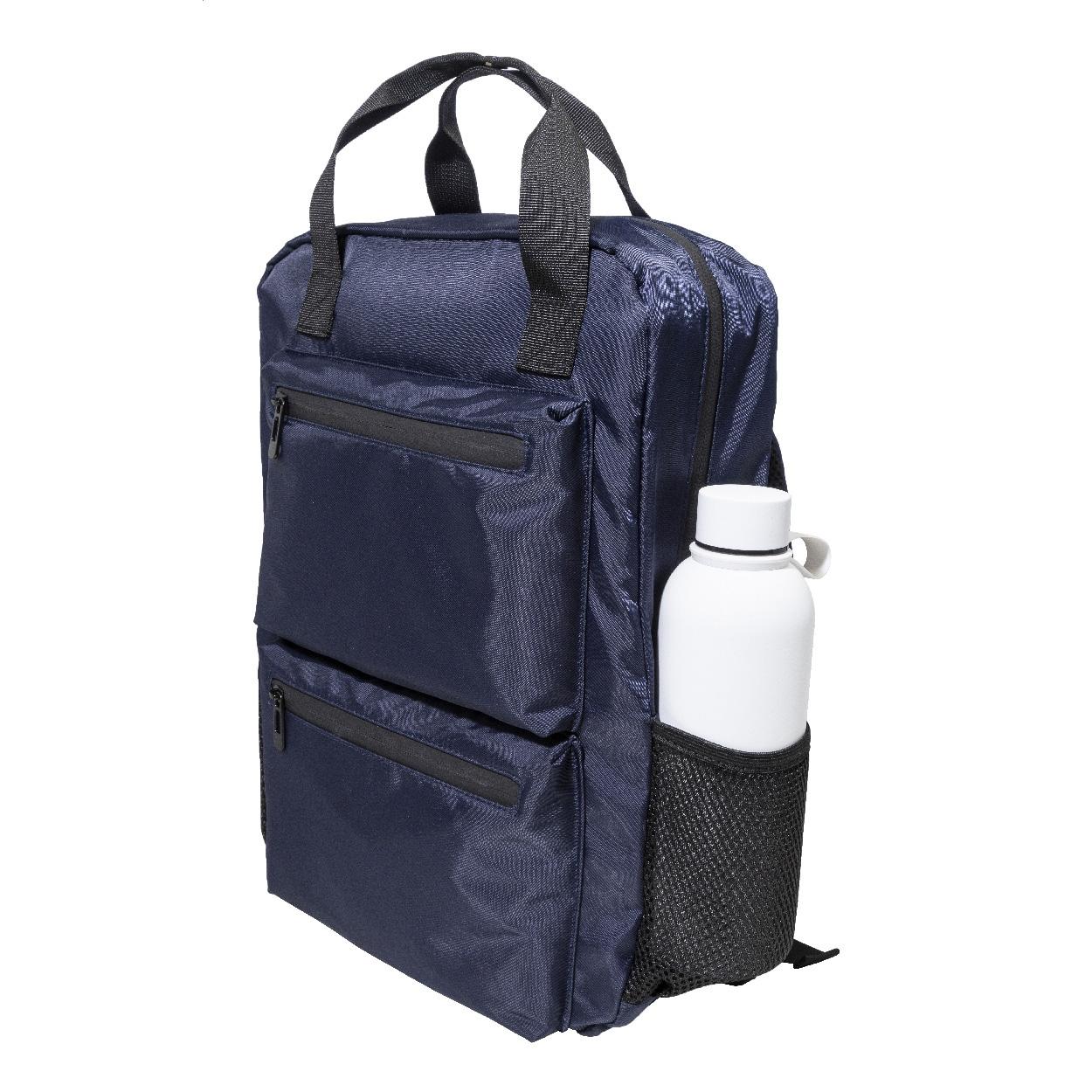 Rucsac din twill, RPET Westing albastru închis