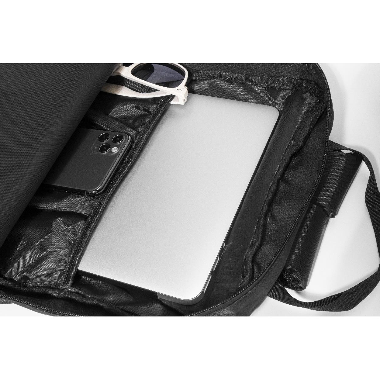Rucsac din twill, RPET Westing Negru
