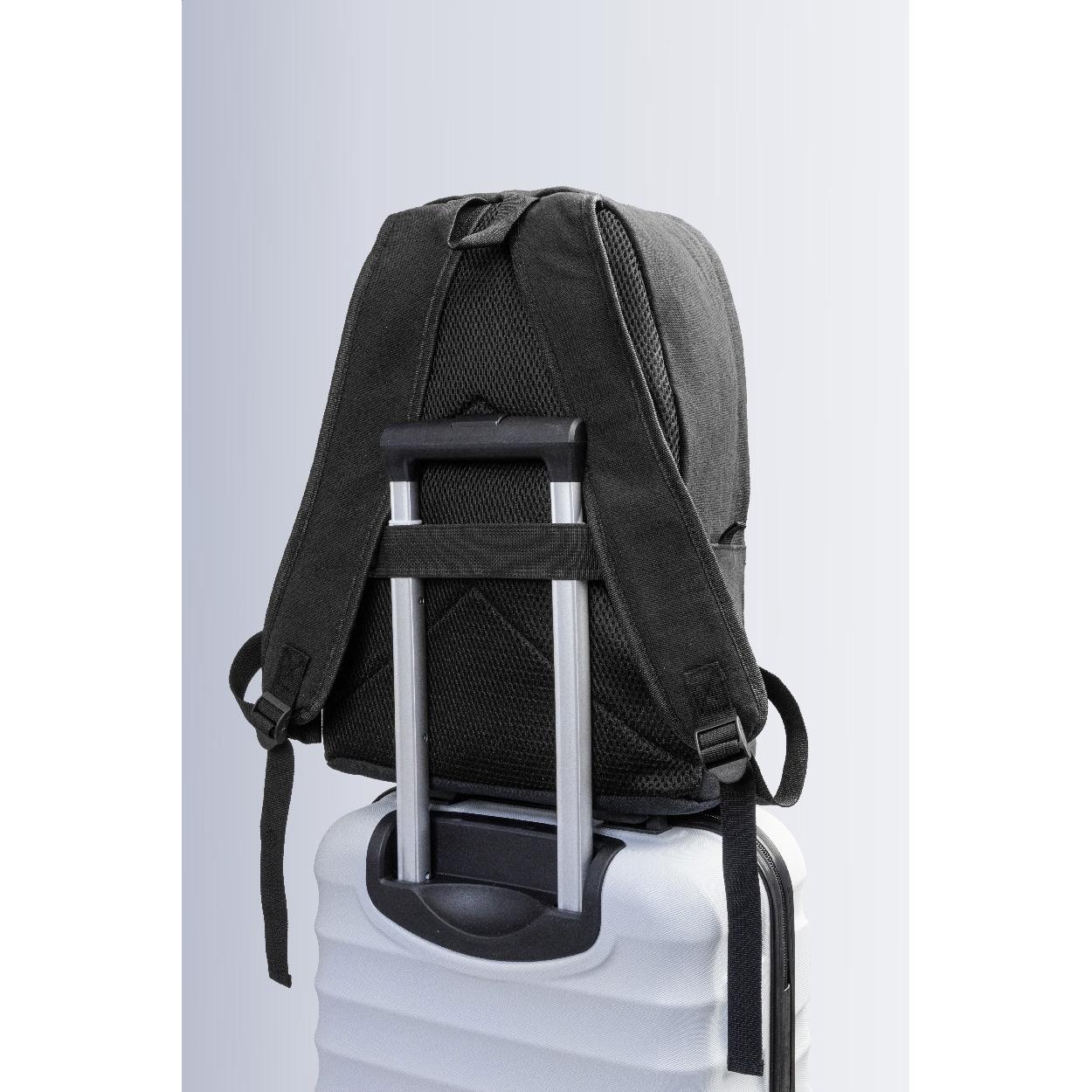 Rucsac din pânză reciclată Recabak Negru