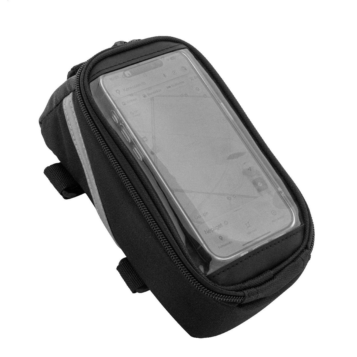 Geantă de bicicletă cu suport pentru telefon mobil, RPET Velofon