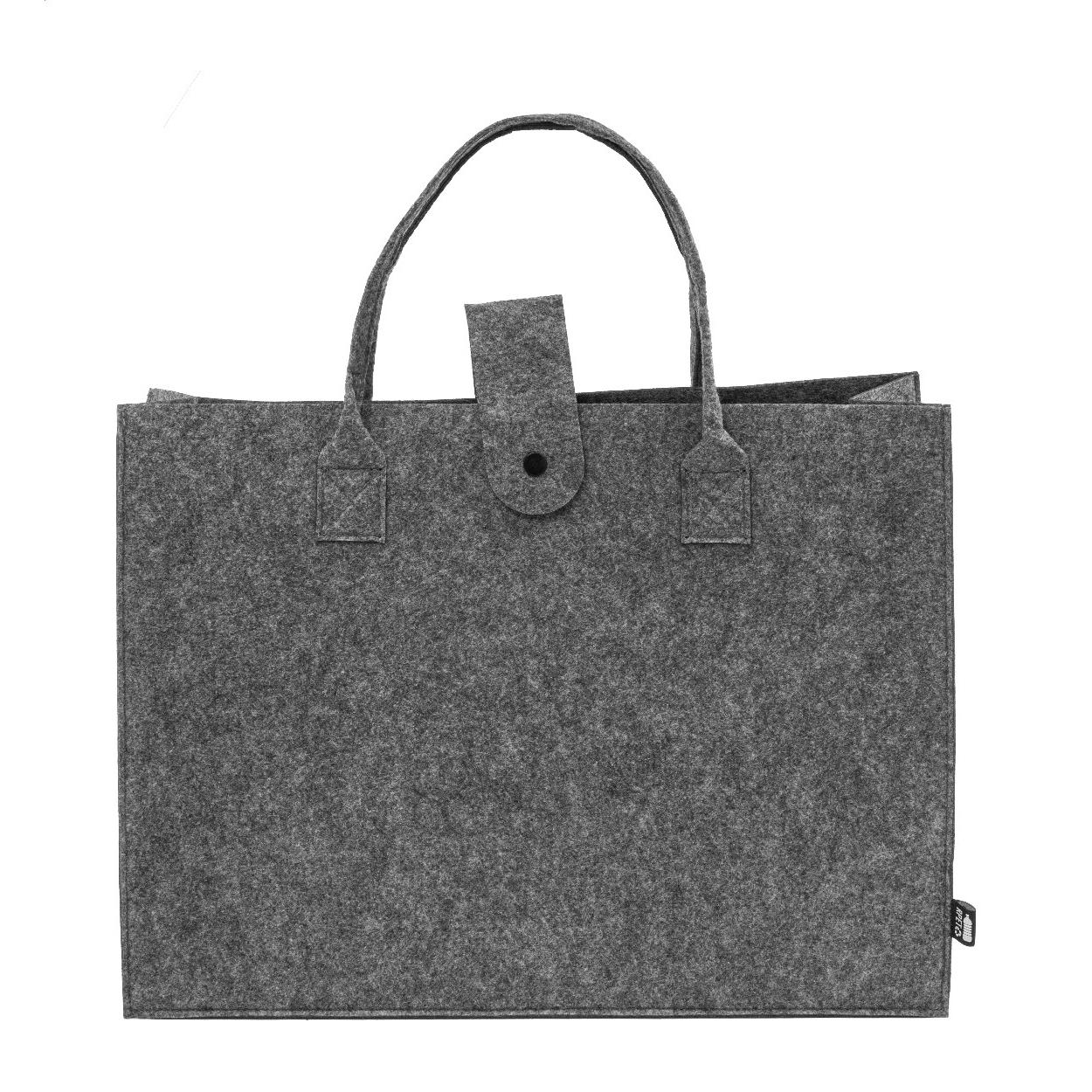 Sacoșă de cumpărături din fetru, RPET Refelt Shop Lux gri