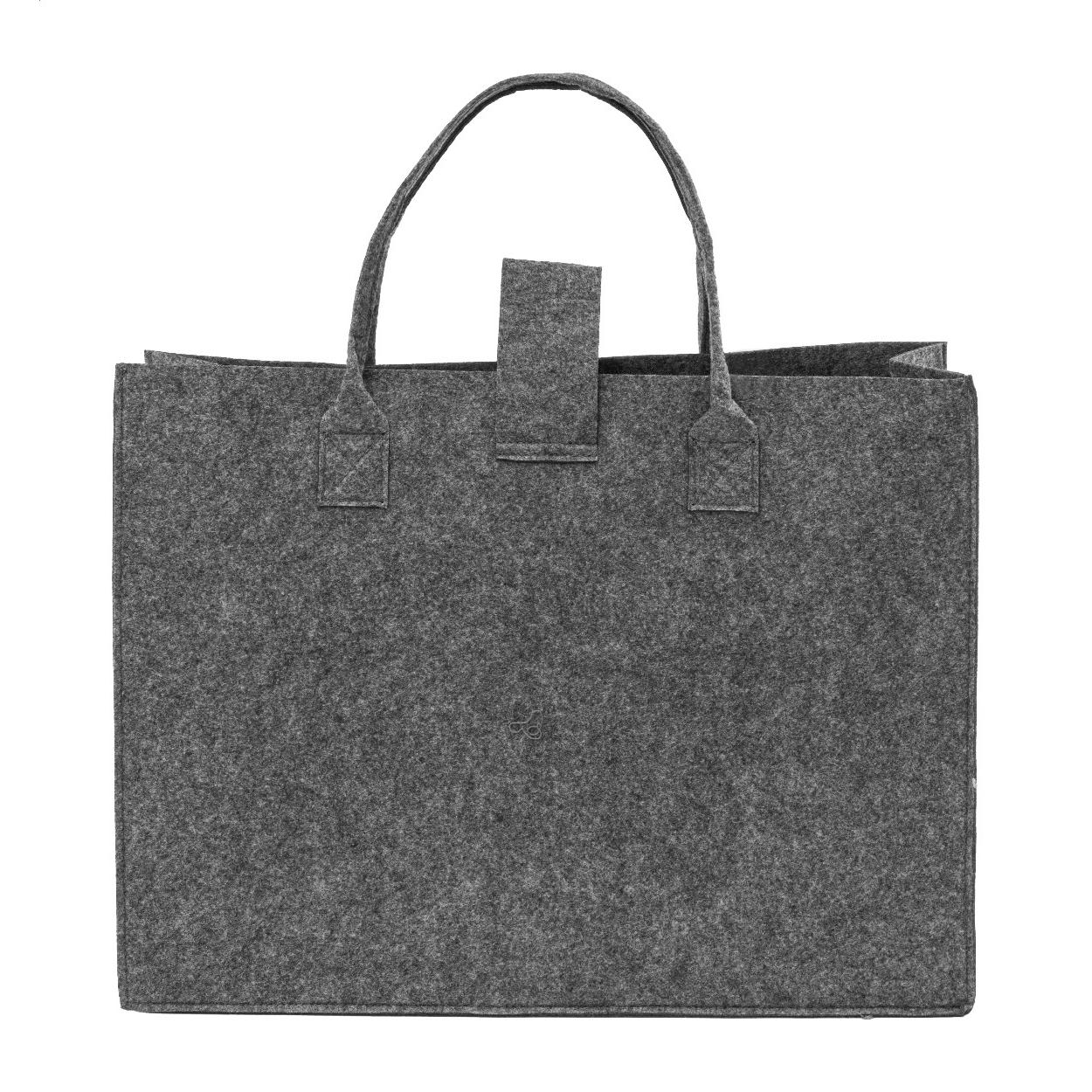 Sacoșă de cumpărături din fetru, RPET Refelt Shop Lux gri