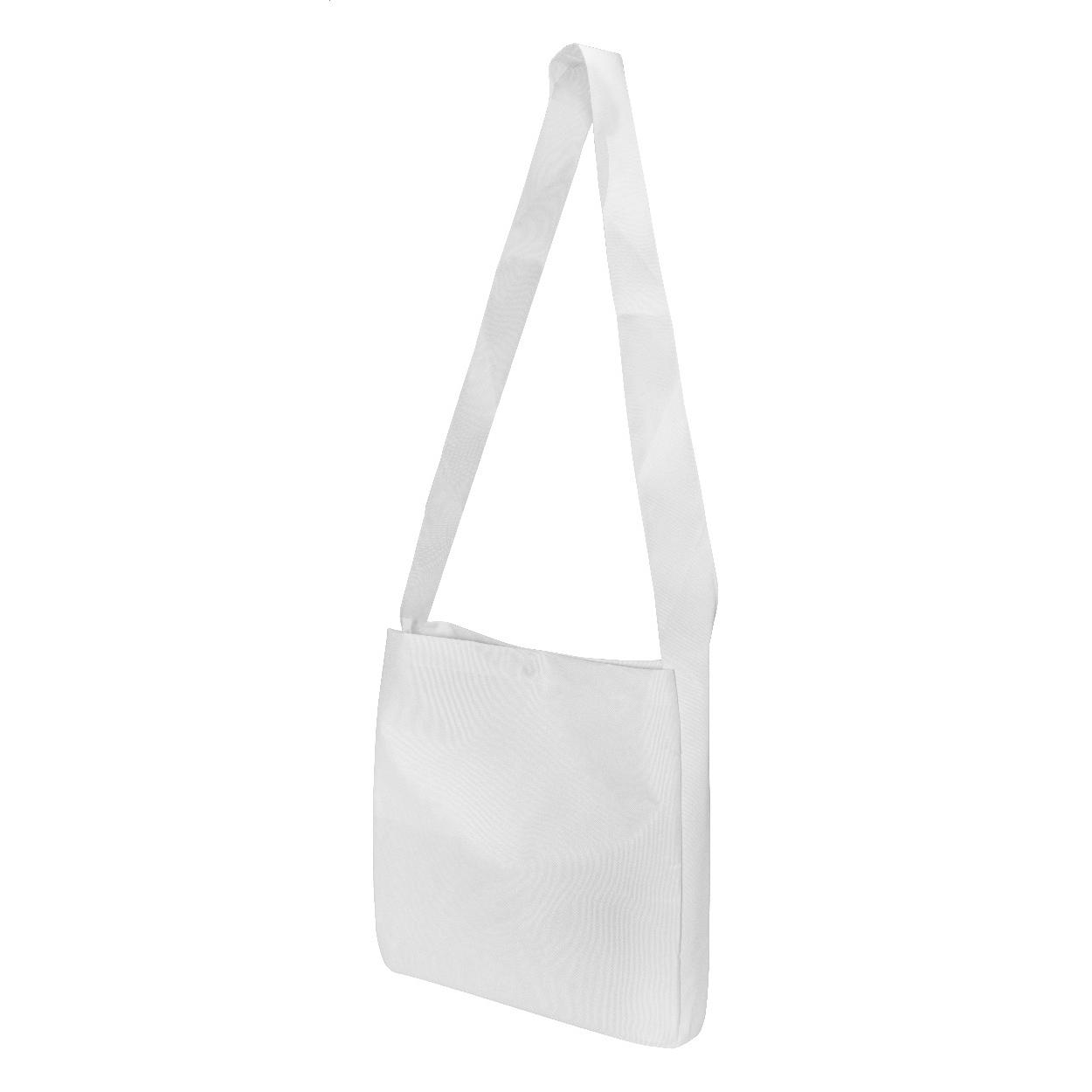 Geantă de umăr personalizată, RPET SuboBag Messenger Alb