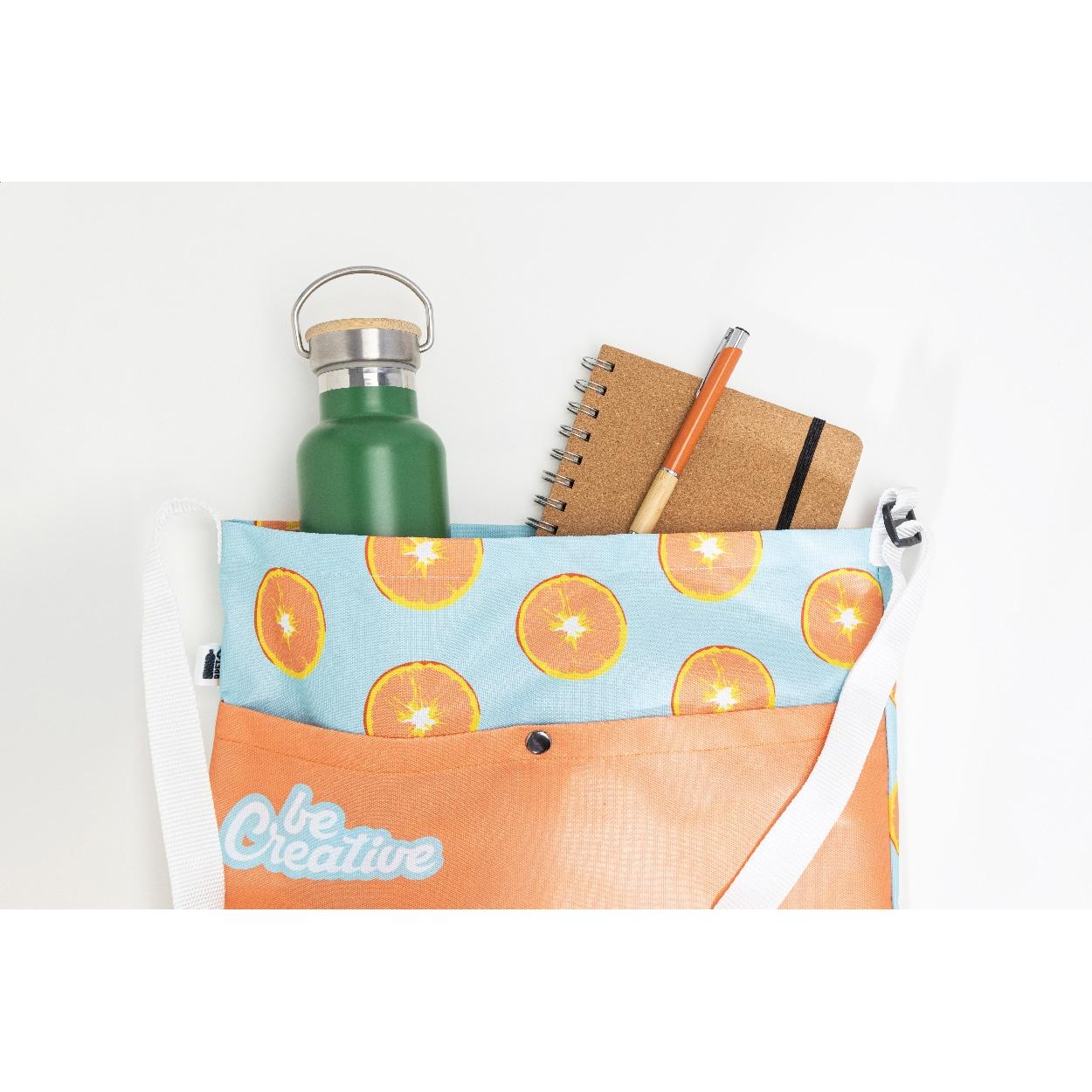 Geantă de umăr personalizată, RPET SuboBag Shoulder Alb