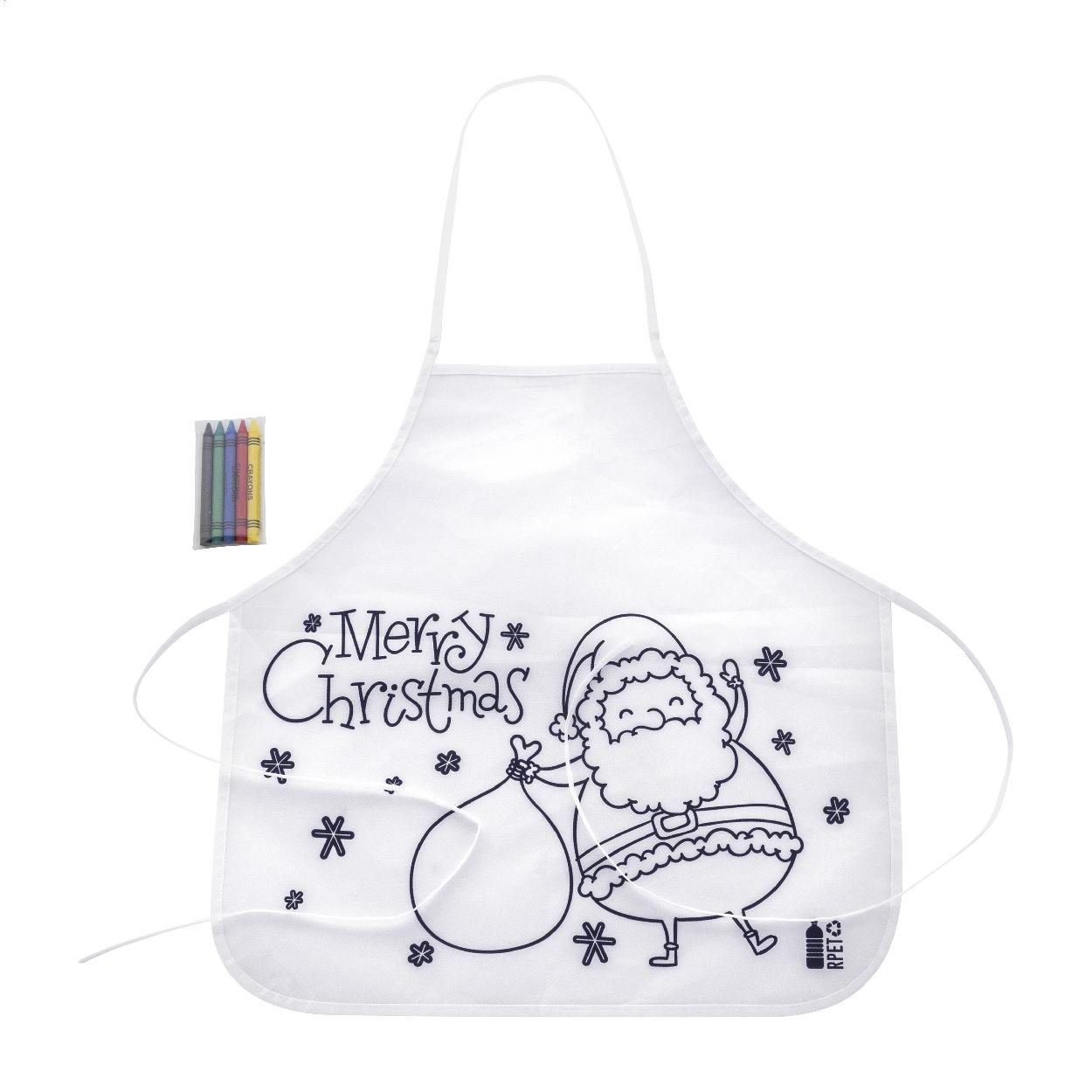 Șorț de colorat pentru copii, design de Crăciun Julfar Cook