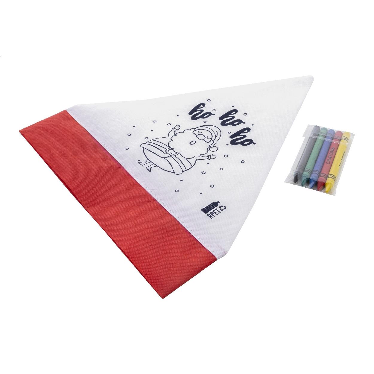 Căciulă de Moș Crăciun pentru colorat Julfar Hat Alb