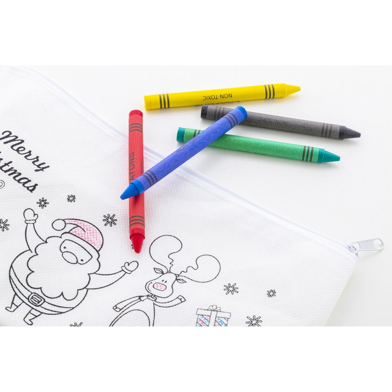 Penar pentru colorat, design de Crăciun Julfar Draw Alb