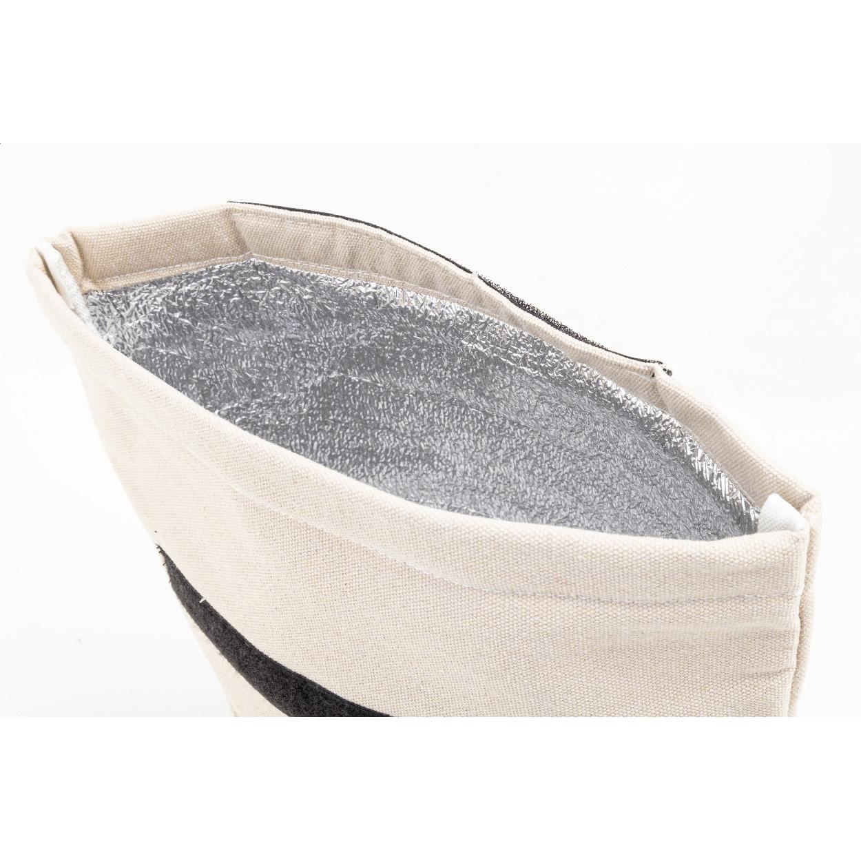 Geantă frigorifică din pânză reciclată Rekan Cool natural