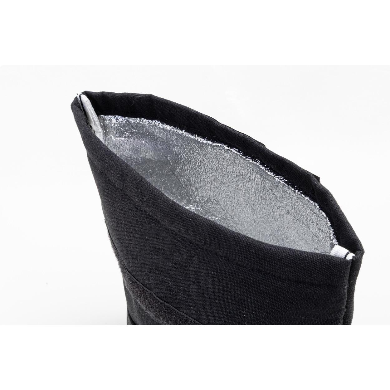 Geantă frigorifică din pânză reciclată Rekan Cool Negru