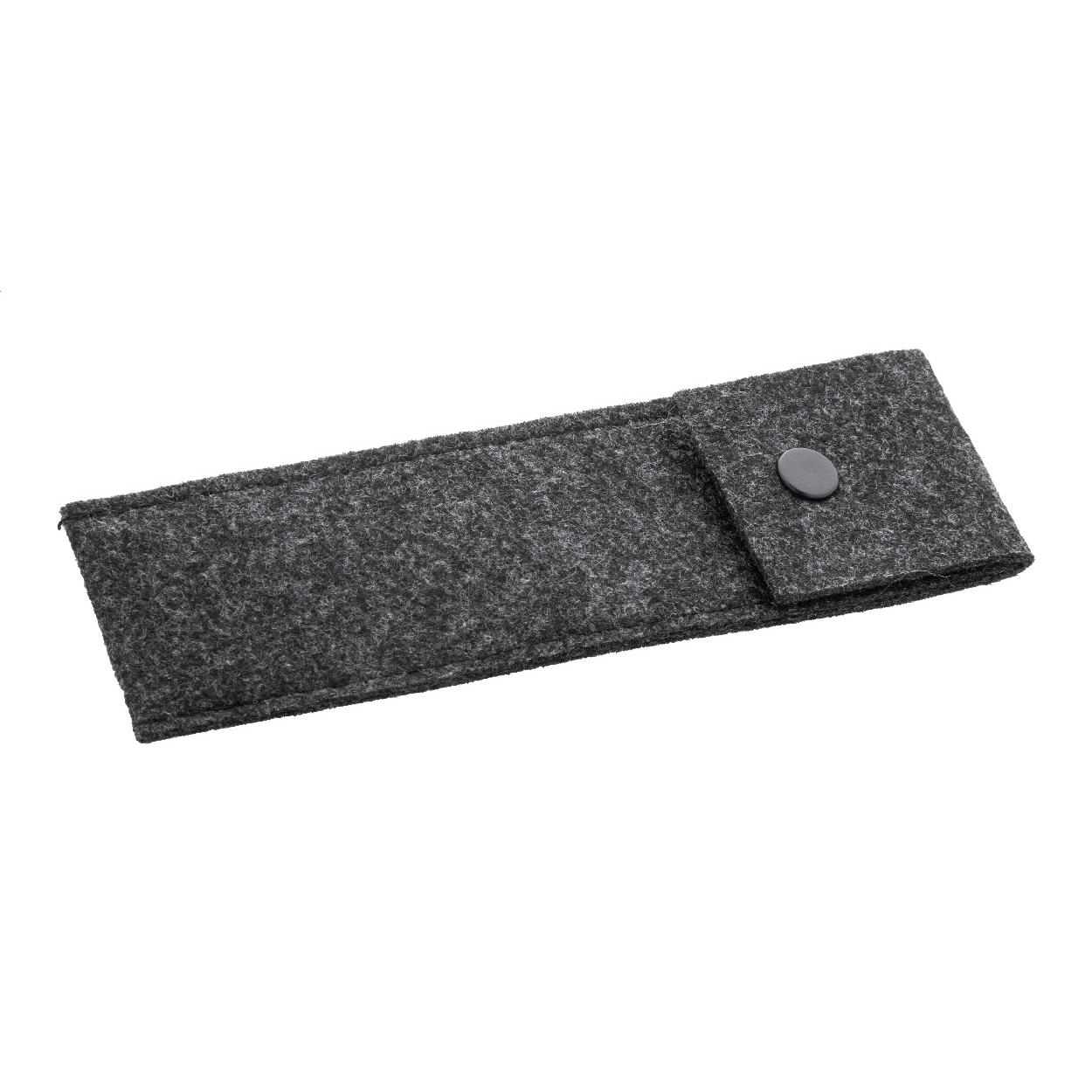 Husă pentru instrumente de scris, RPET Refelt Pen gri închis