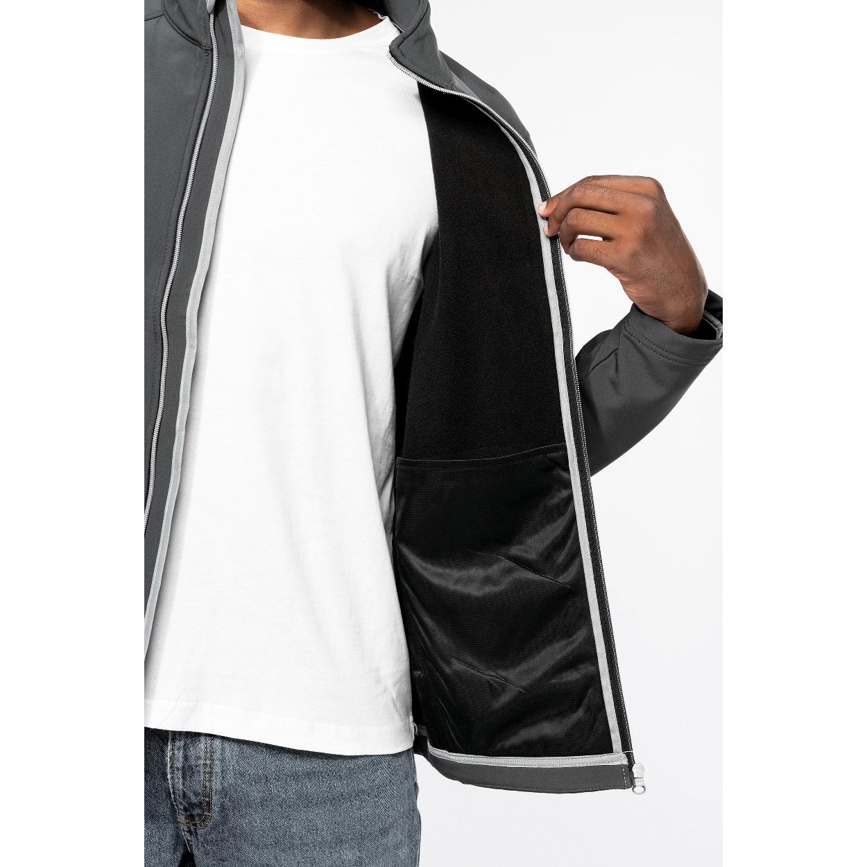 Jachetă softshell în 2 straturi KA424 gri închis S