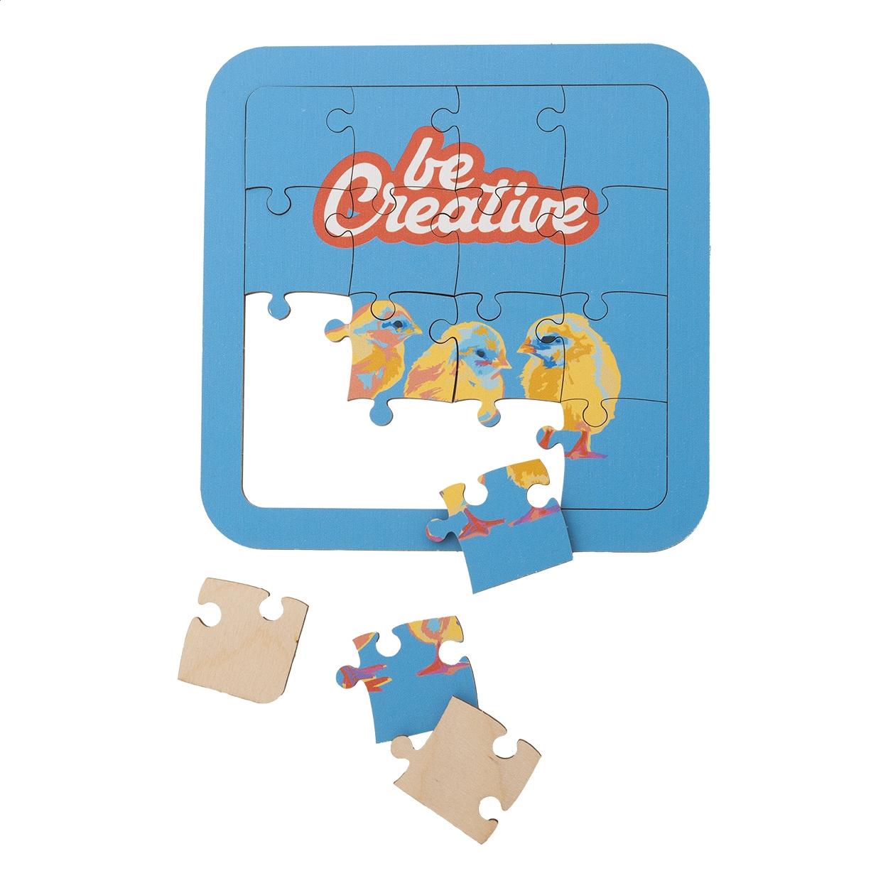 Puzzle din lemn personalizat Wozzle natural