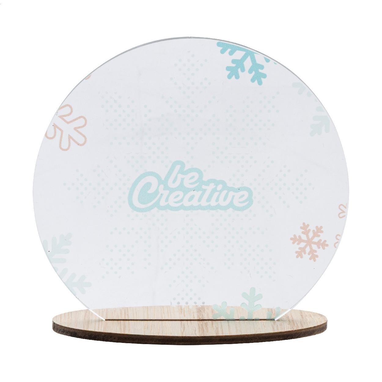 Decorațiune de Crăciun personalizată Glophy transparent natural