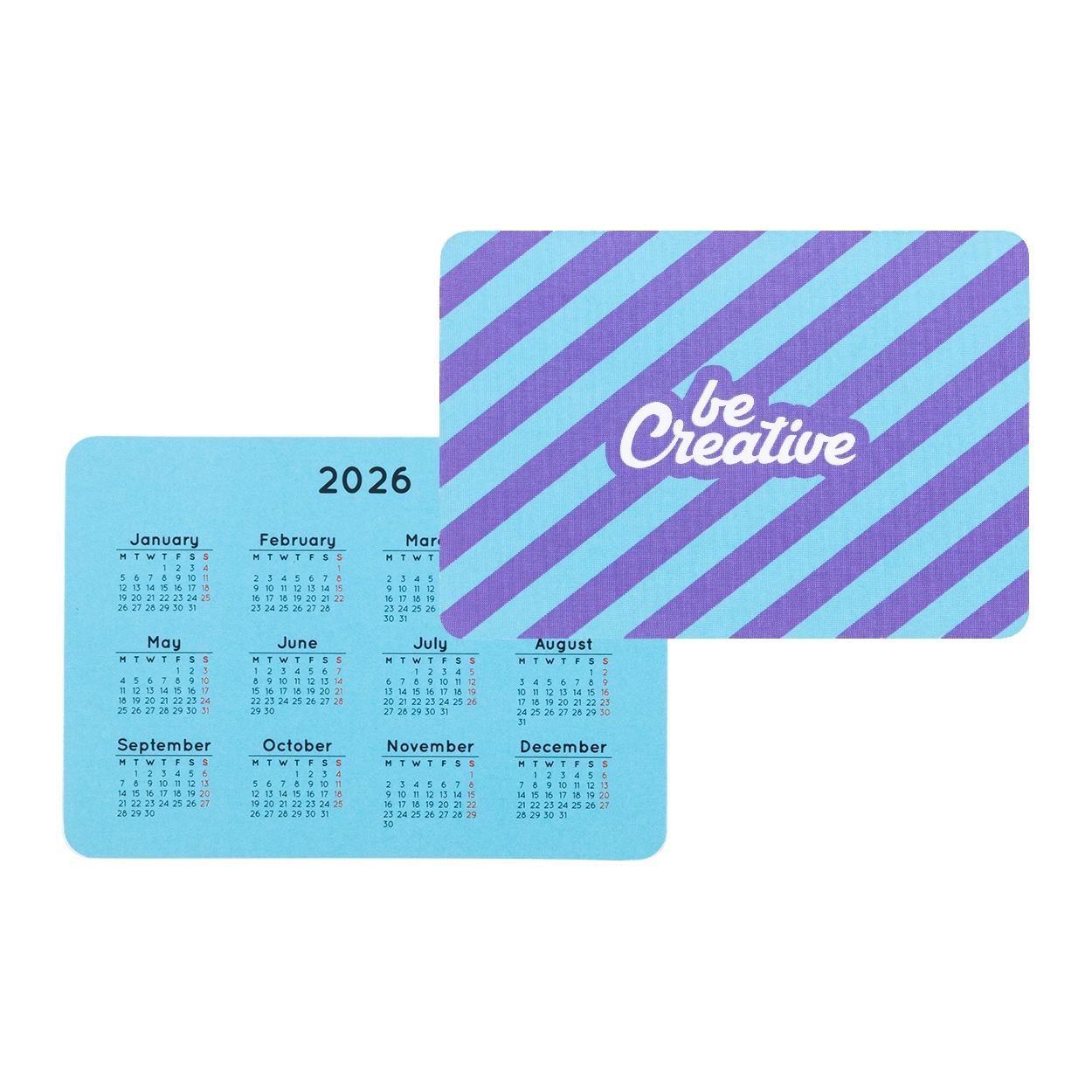 Calendar de buzunar personalizat CreaDate Pocket Alb