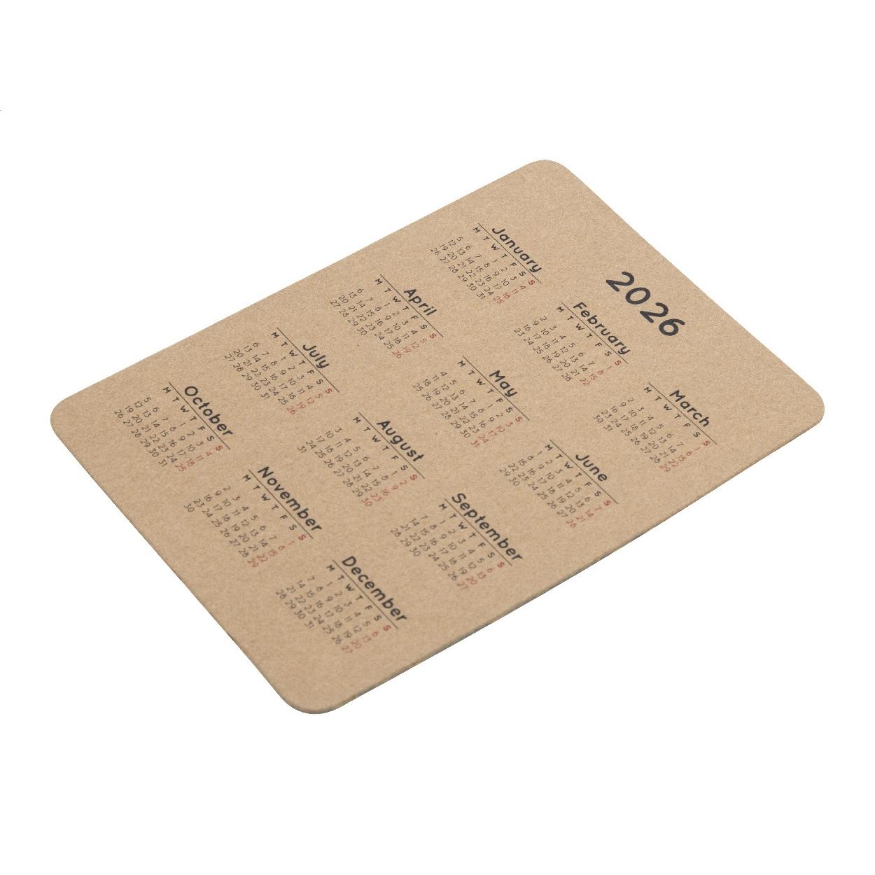 Calendar de buzunar personalizat CreaDate Pocket Eco Alb