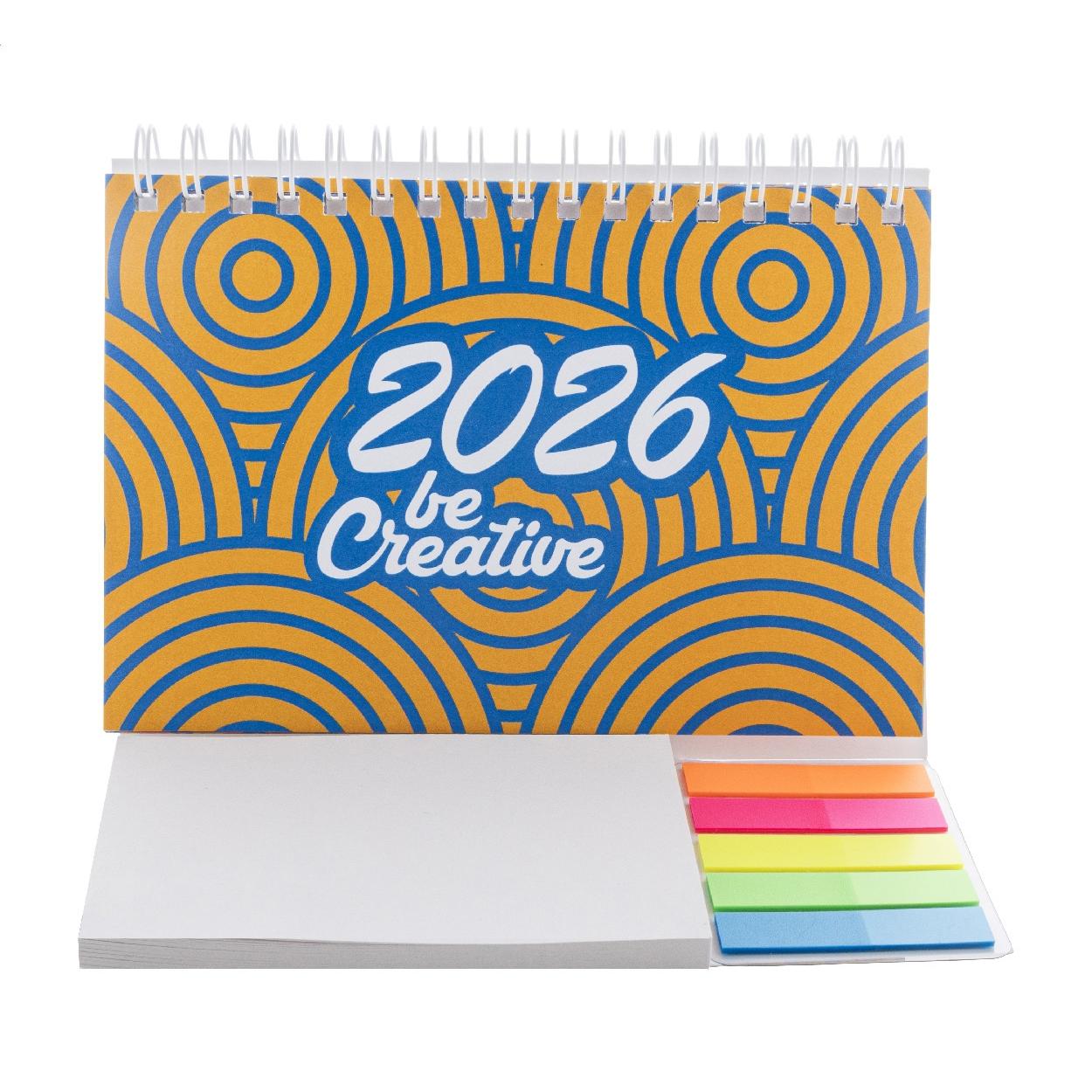 Calendar de birou personalizat CreaDate Combo Alb