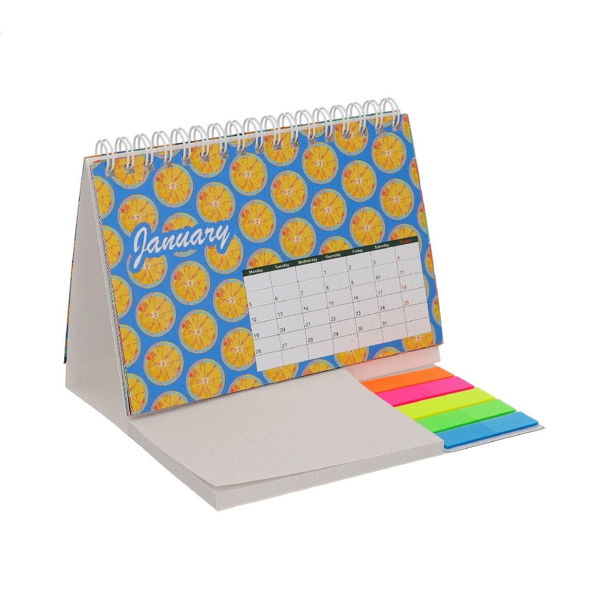 Calendar de birou personalizat CreaDate Combo Alb