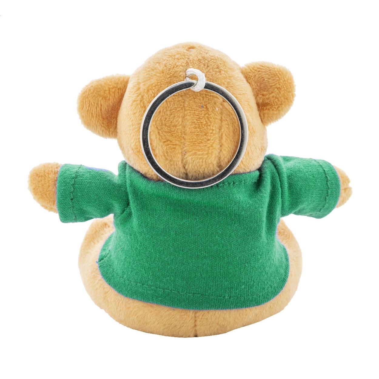Breloc din pluș, ursuleț TeddyFob Verde