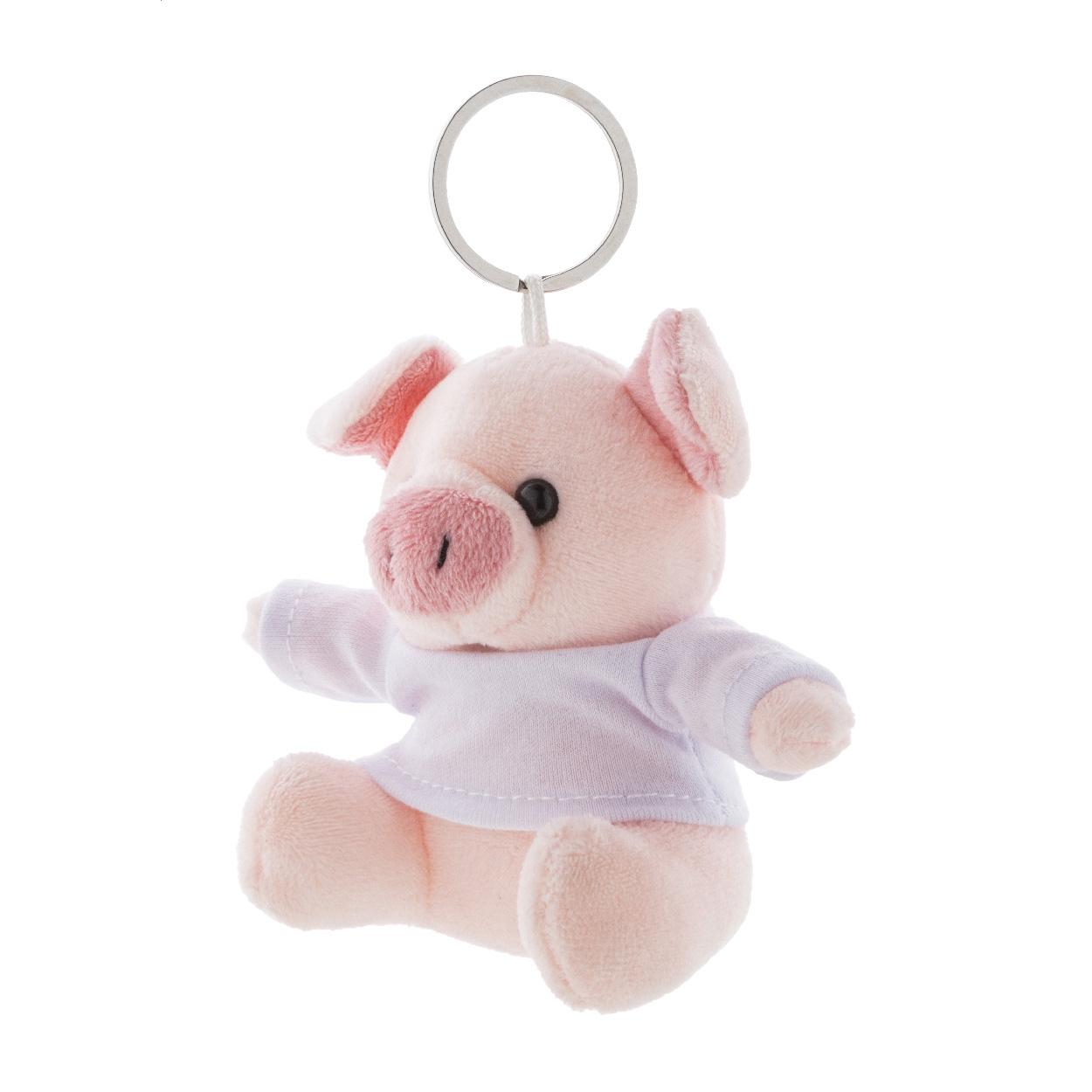 Breloc din pluș, purceluș PigFob roz