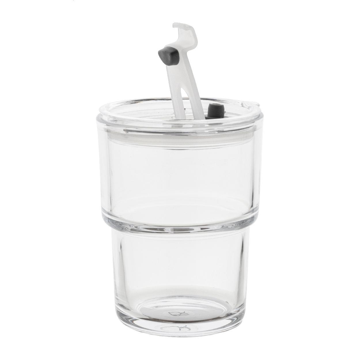 Pahar de voiaj din sticlă Glassip transparent