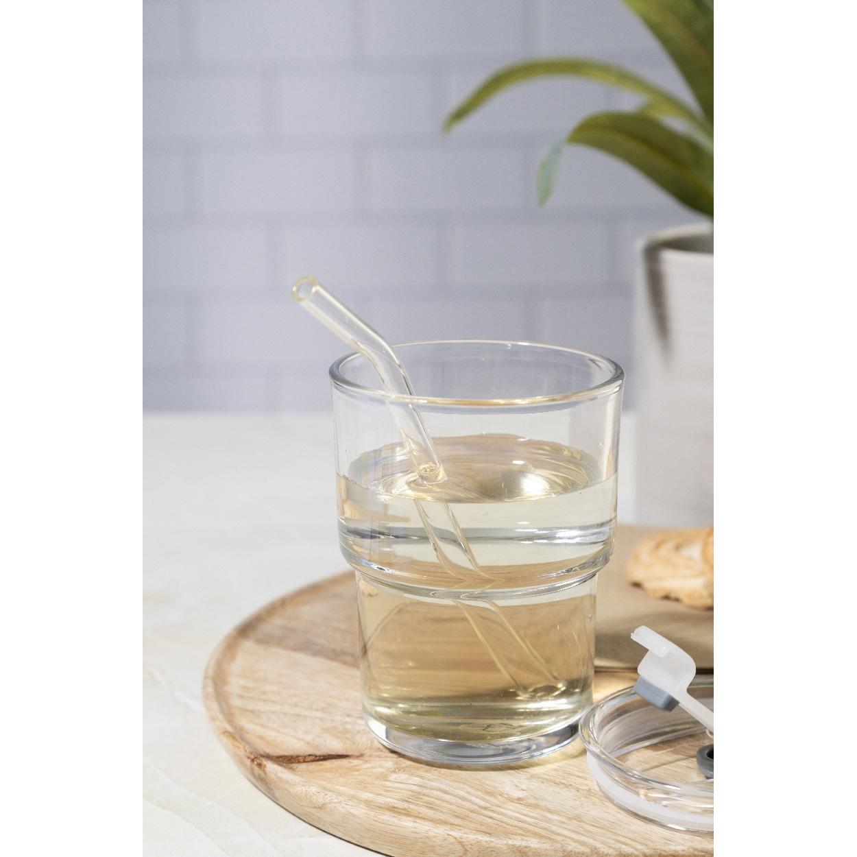 Pahar de voiaj din sticlă Glassip transparent