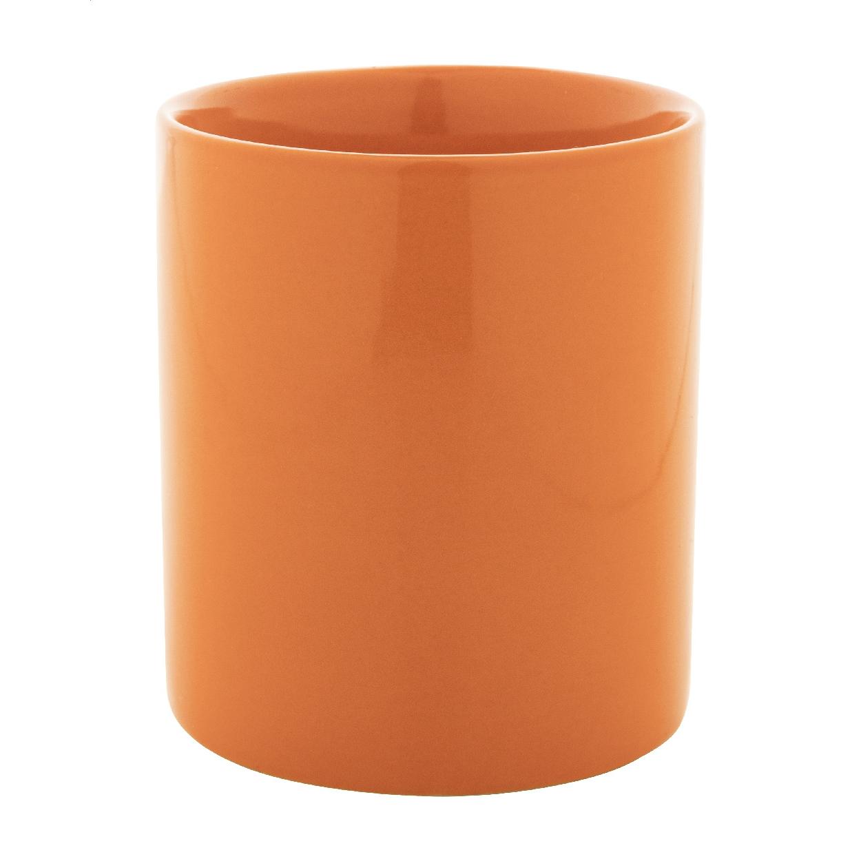 Cană ceramică colorată Kolomu portocaliu