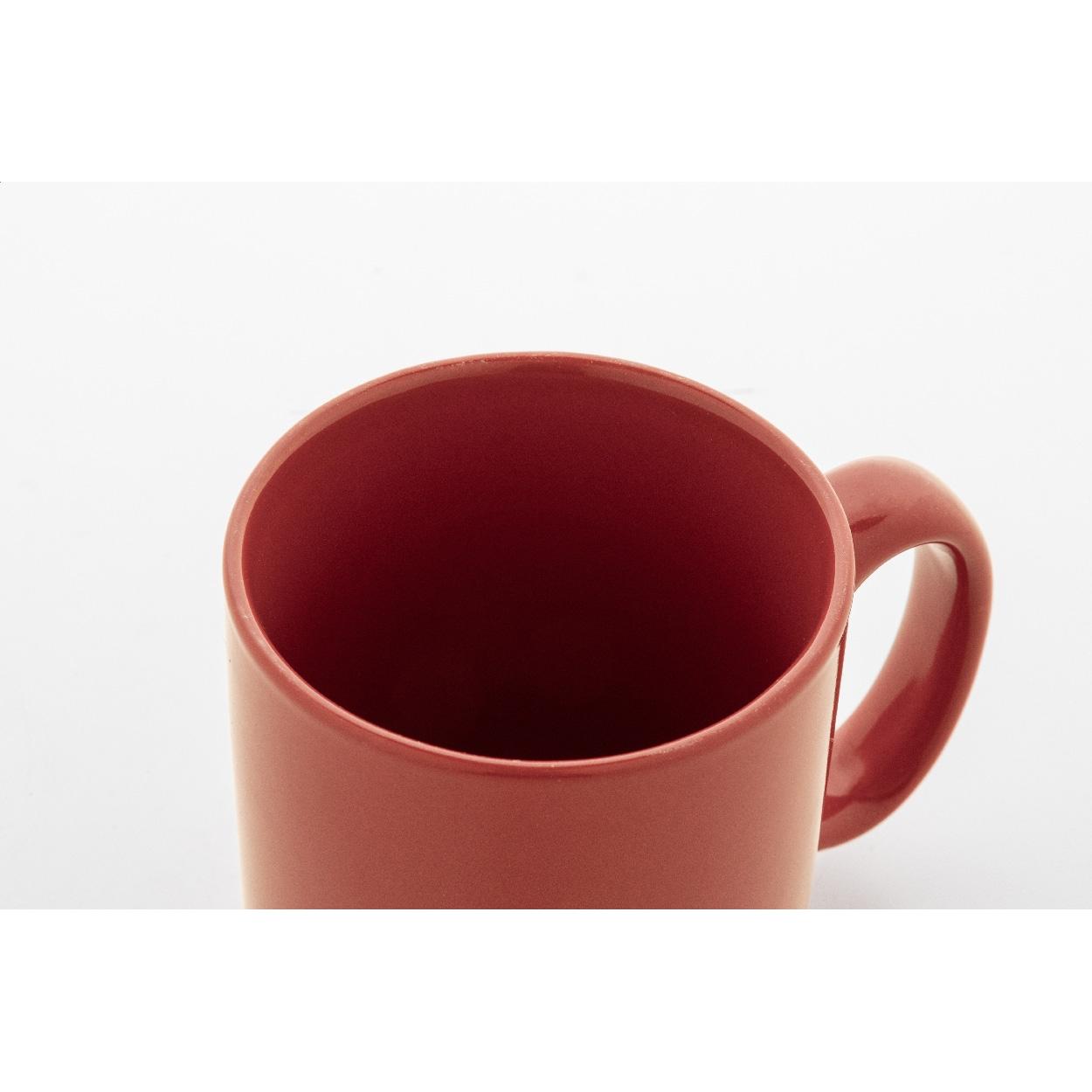 Cană ceramică colorată Kolomu Roșu