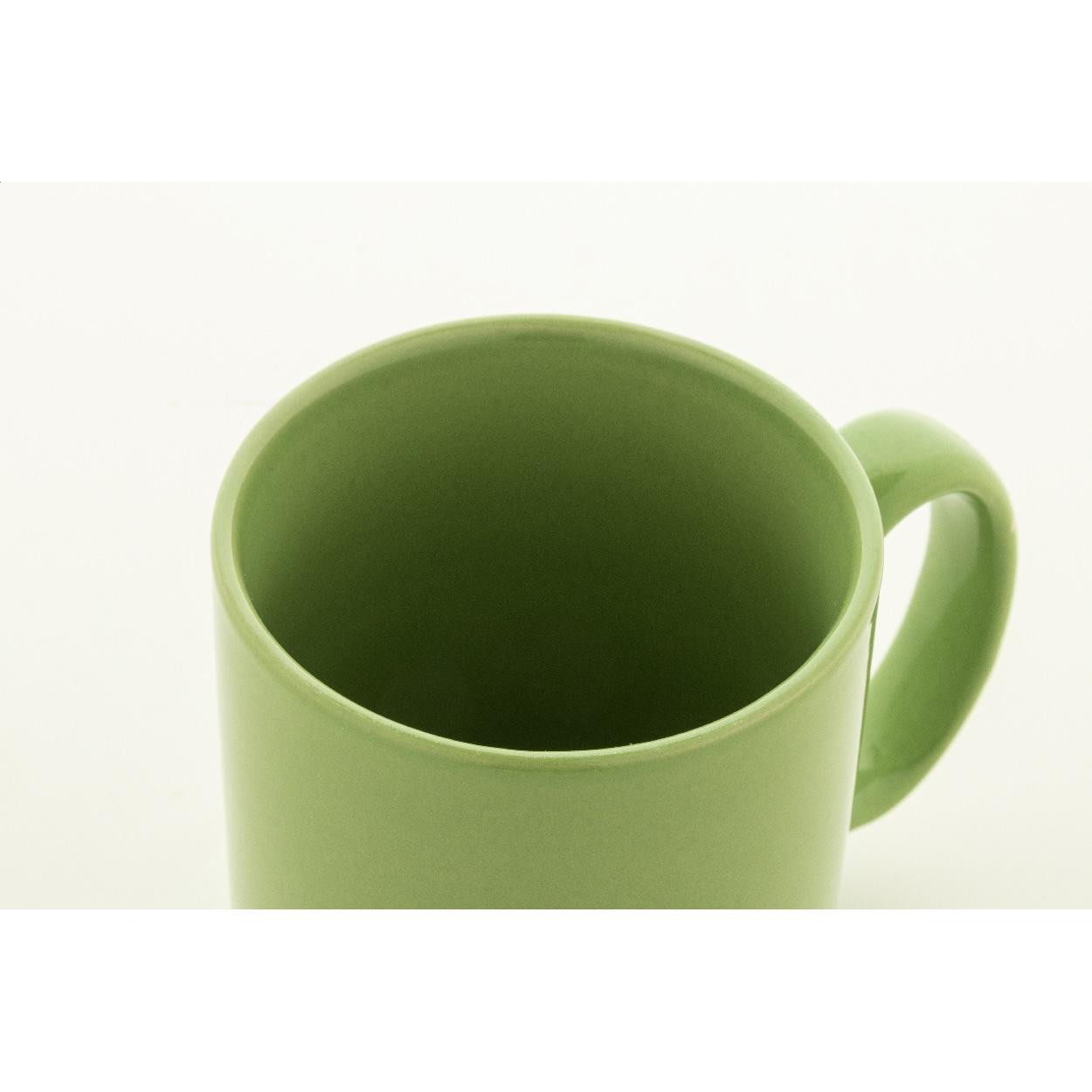 Cană ceramică colorată Kolomu verde deschis