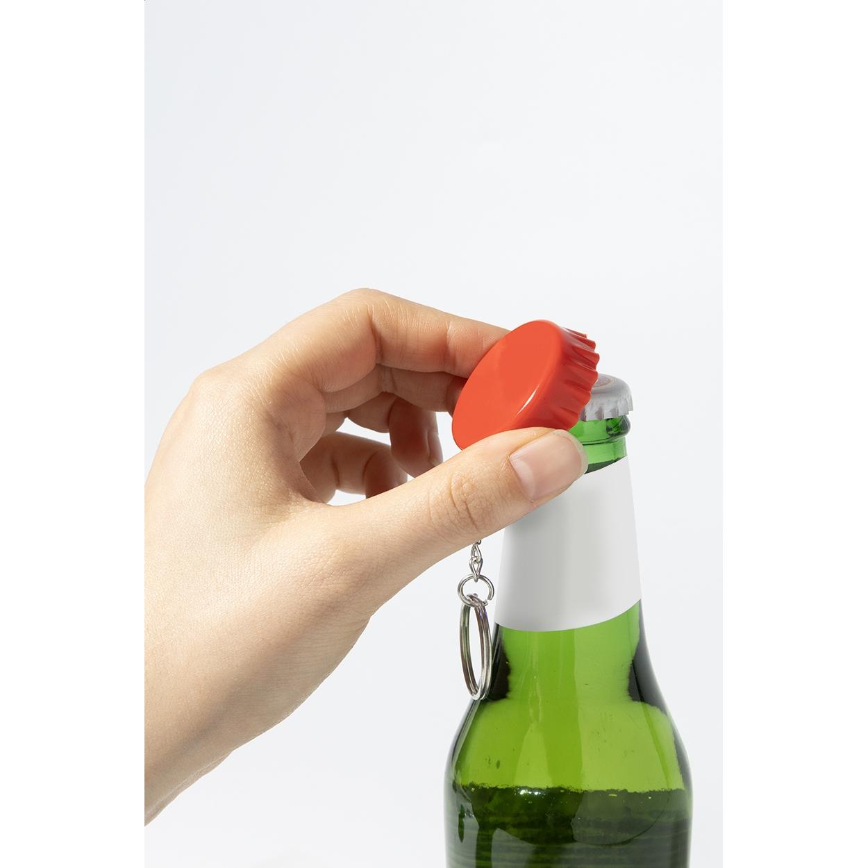 Breloc cu desfăcător de sticle, RABS Popcap Roșu