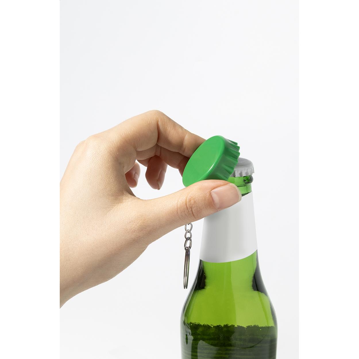 Breloc cu desfăcător de sticle, RABS Popcap verde închis