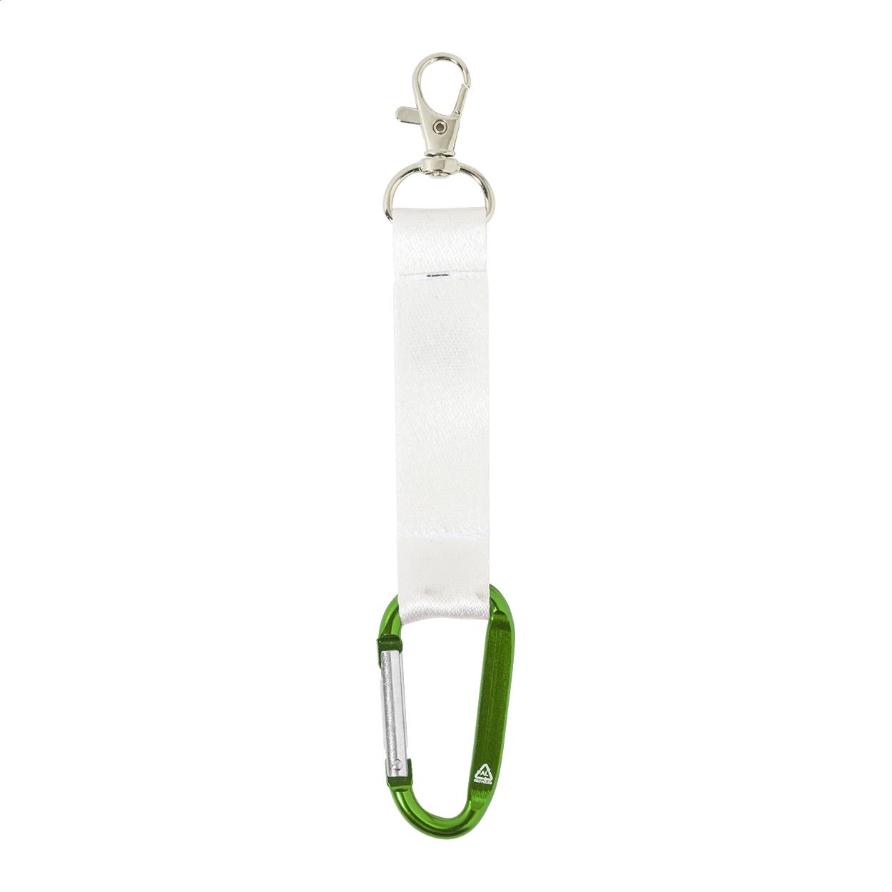 Breloc personalizat, RPET SuboRing Double Verde