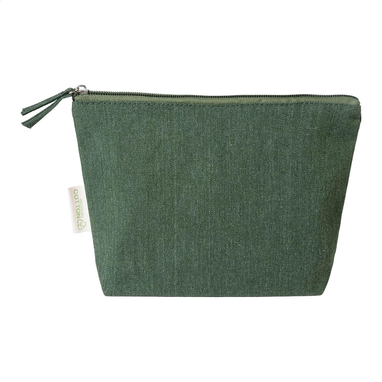 Geantă cosmetică din bumbac reciclat Cospex Verde