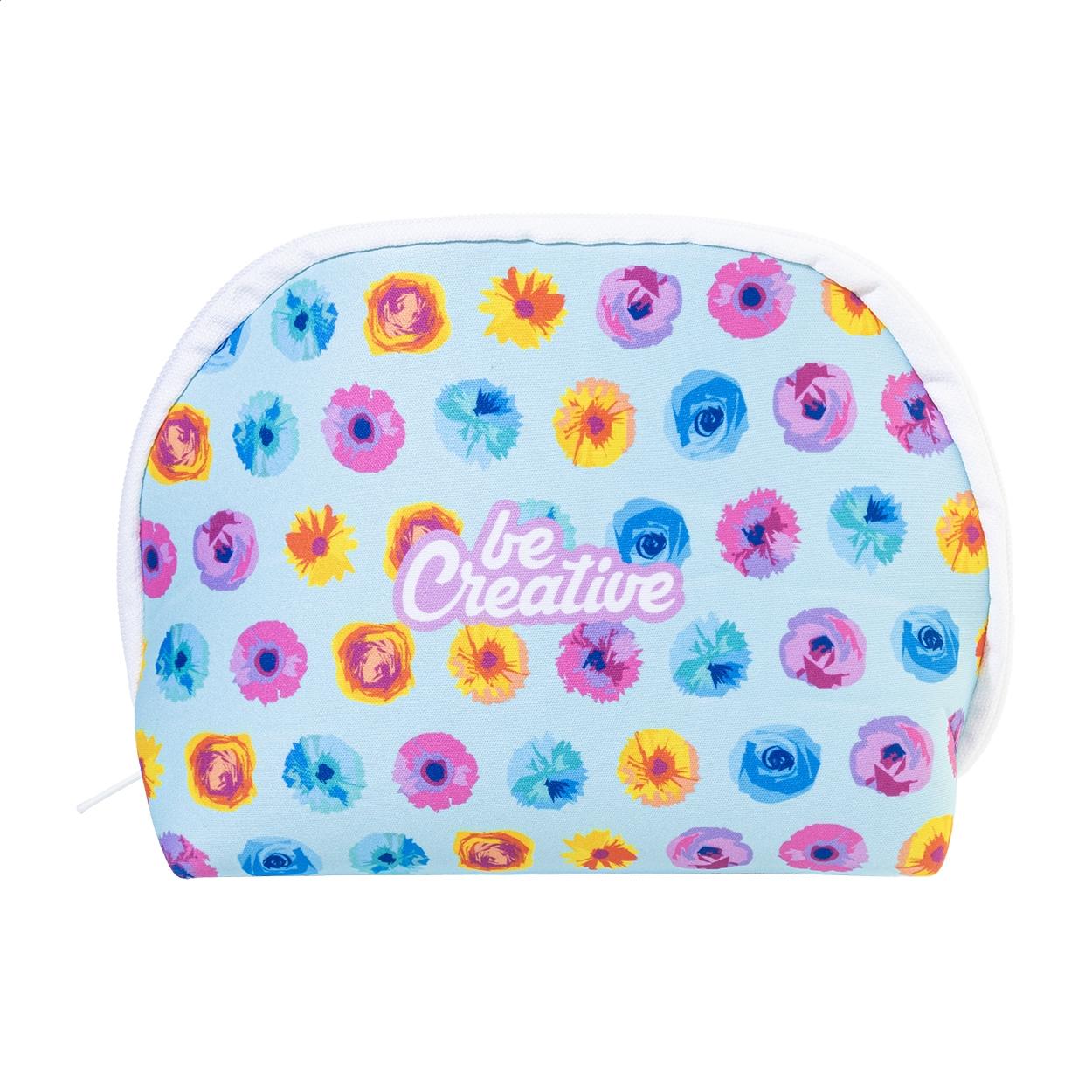 Geantă cosmetică personalizată, RPET CreaBeauty Soft M Alb