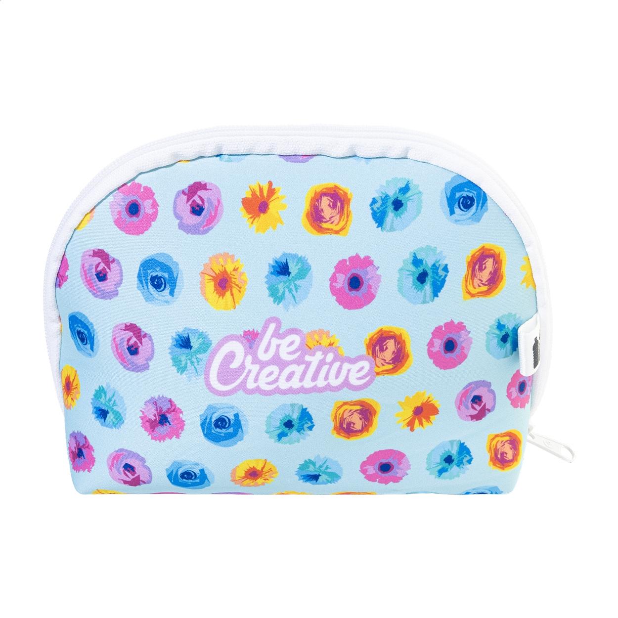 Geantă cosmetică personalizată, RPET CreaBeauty Soft M Alb