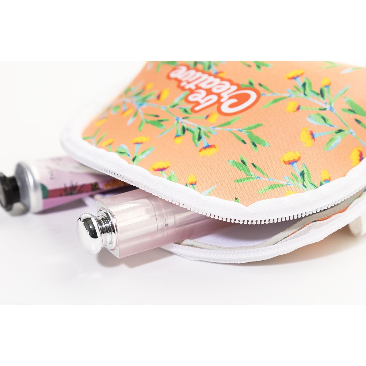 Geantă cosmetică personalizată, RPET CreaBeauty Soft S Alb