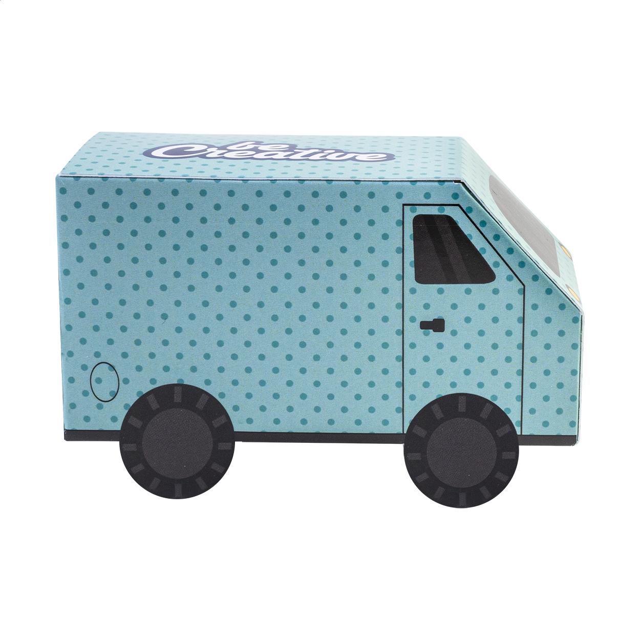 Dispenser de bomboane personalizat, CreaCandy Truck Alb