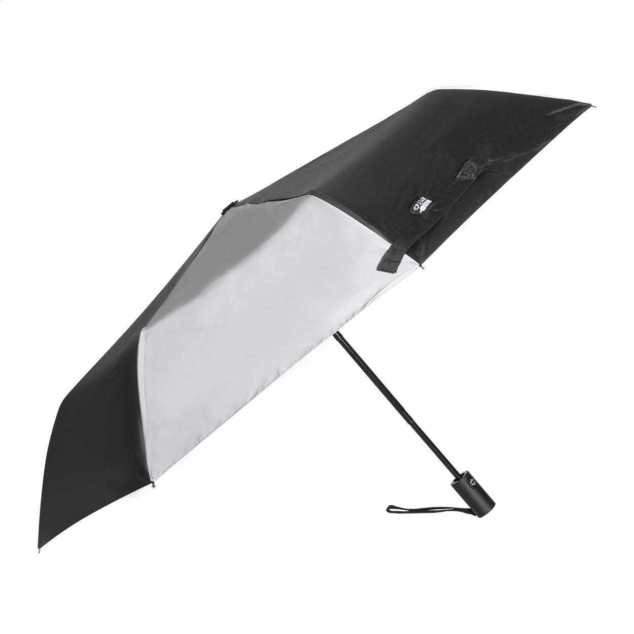 Umbrelă reflectorizantă din RPET Radians Fold Negru