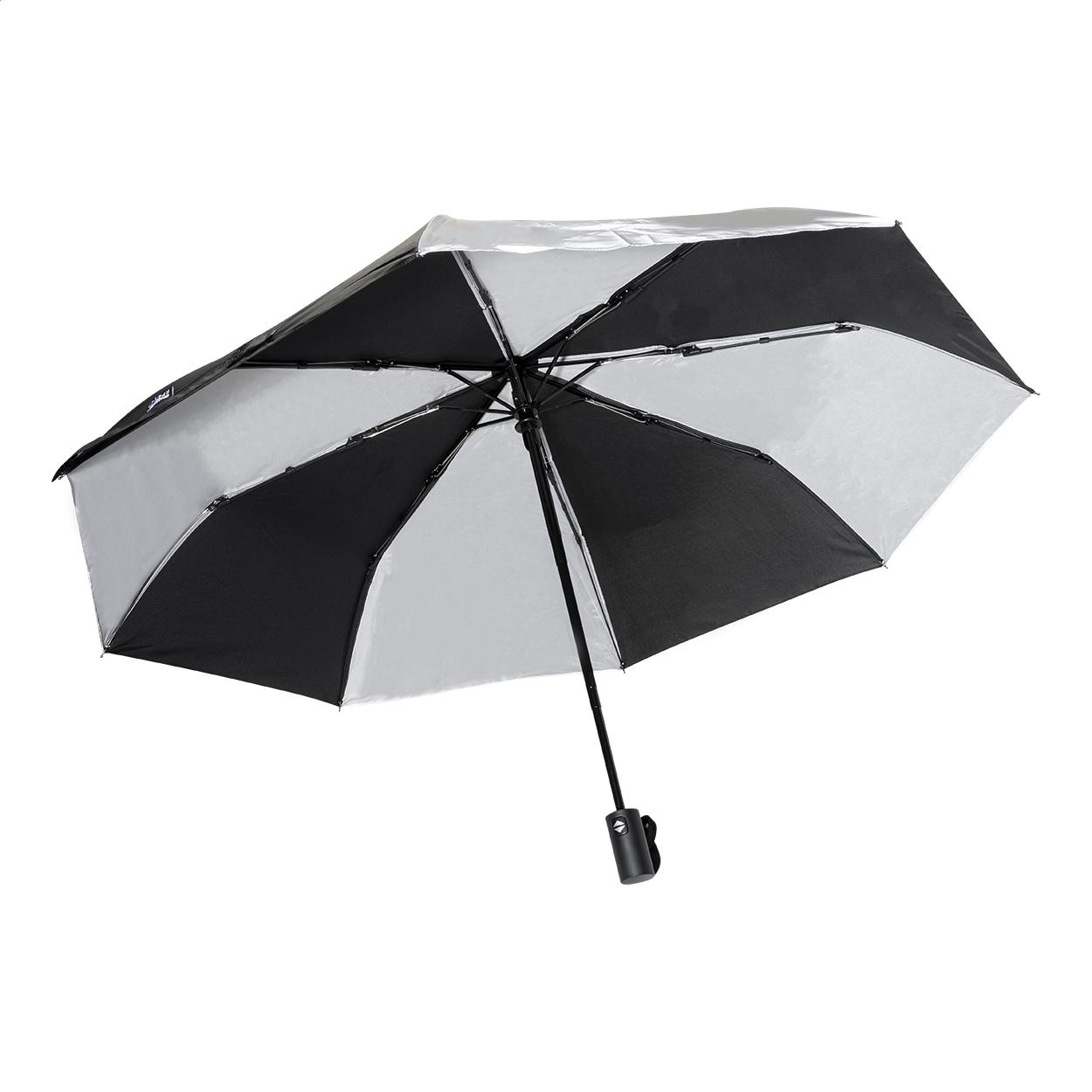 Umbrelă reflectorizantă din RPET Radians Fold Negru