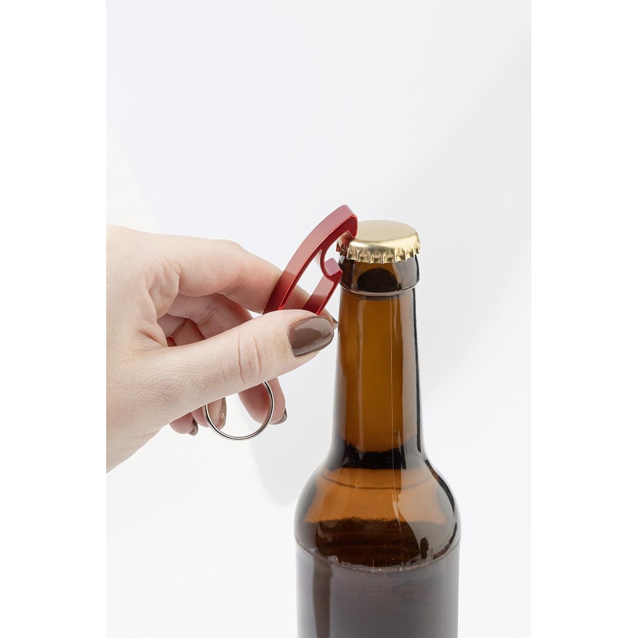Breloc cu deschizător de sticle Ellopi Roșu