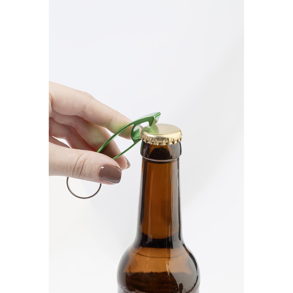 Breloc cu deschizător de sticle Ellopi Verde