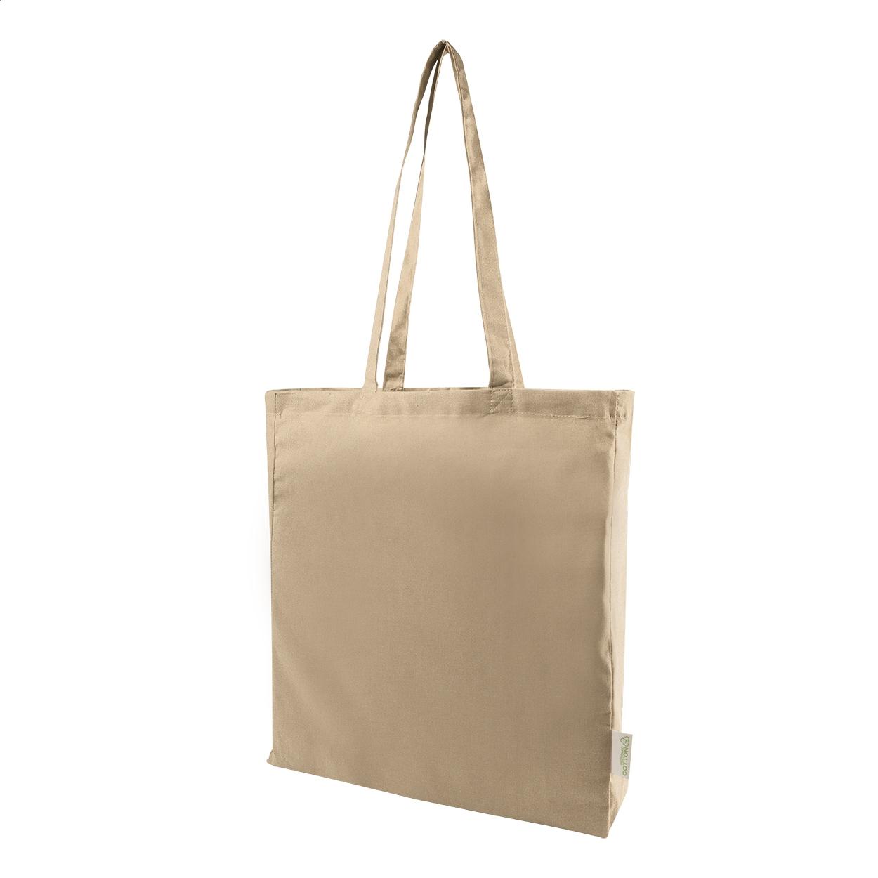 Sacoșă de cumpărături din bumbac reciclat Guspex Hue natural