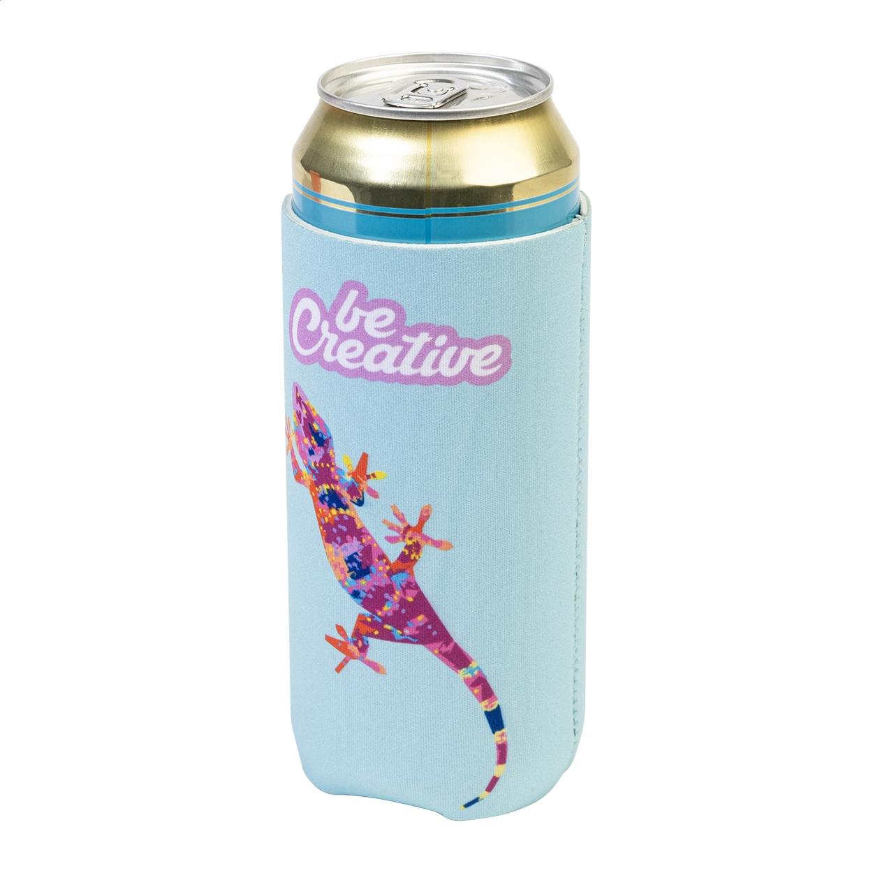 Suport termoizolant din RPET, model XL PrintCan XL Alb
