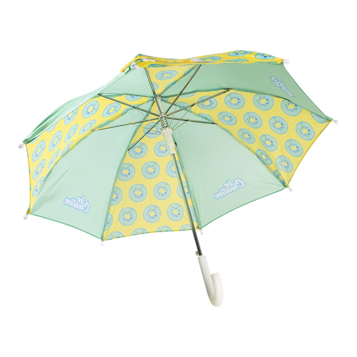 Umbrelă personalizată RPET pentru copii CreaRain Junior Alb