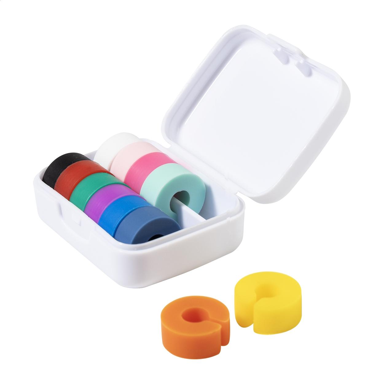 Set identificatoare pentru pahare Cupperty Alb