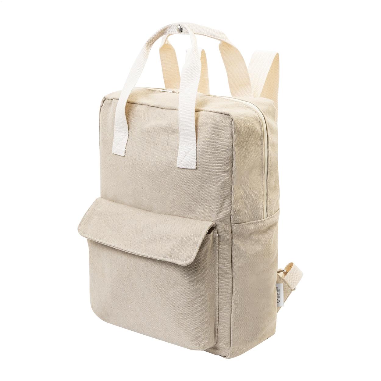 Rucsac din pânză reciclată Rekan Back natural